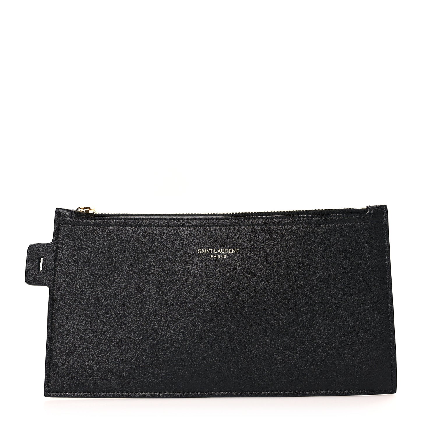 Calfskin North-South Shopping Tote Pouch Black