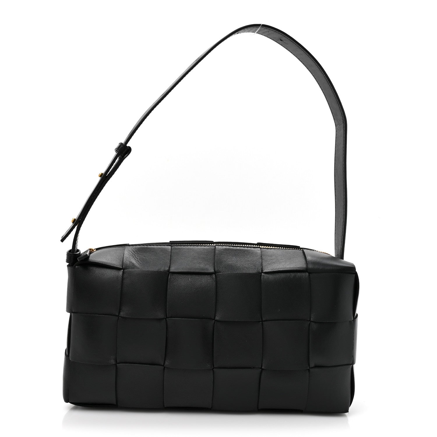 バッグ BOTTEGA VENETA Maxi intrecciato casset Bottega Veneta Lambskin Maxi Intrecciato Brick Cassette Bag Black