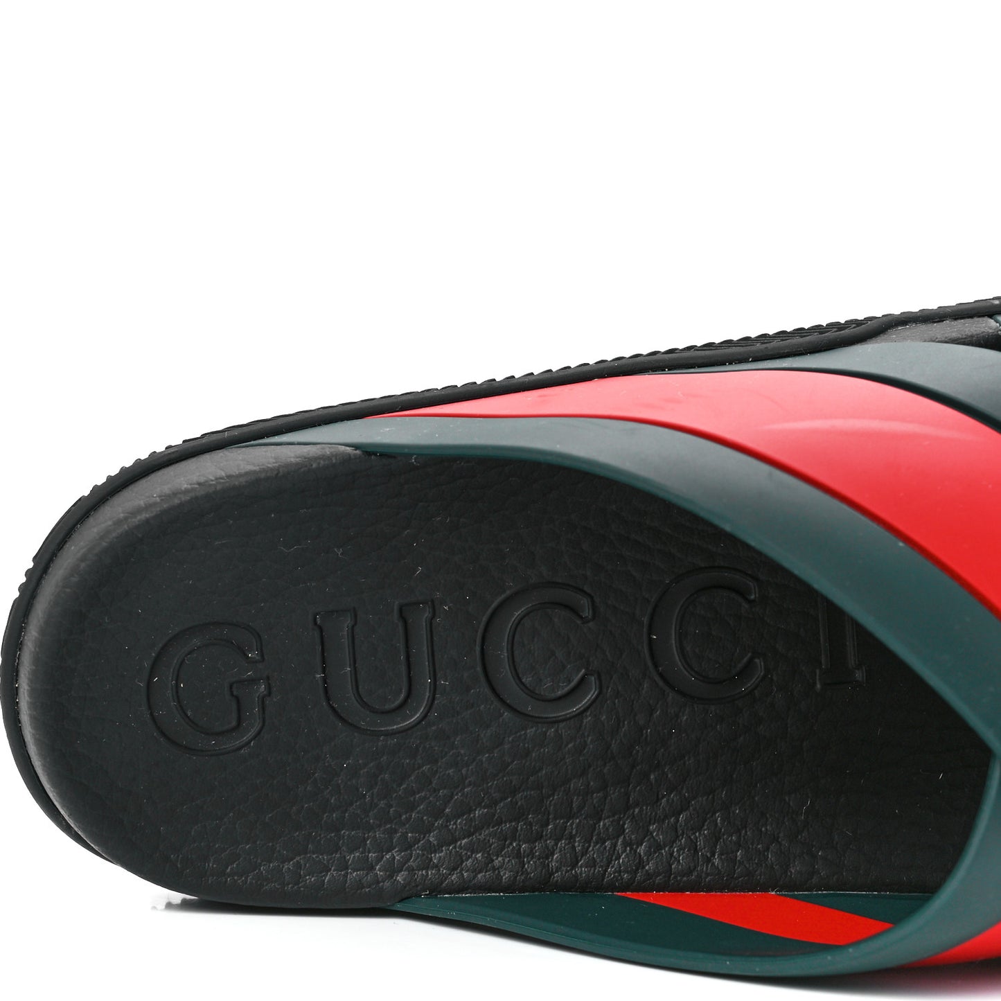 Rubber Web Mens Criss Cross Slide Sandals 9 Green Red