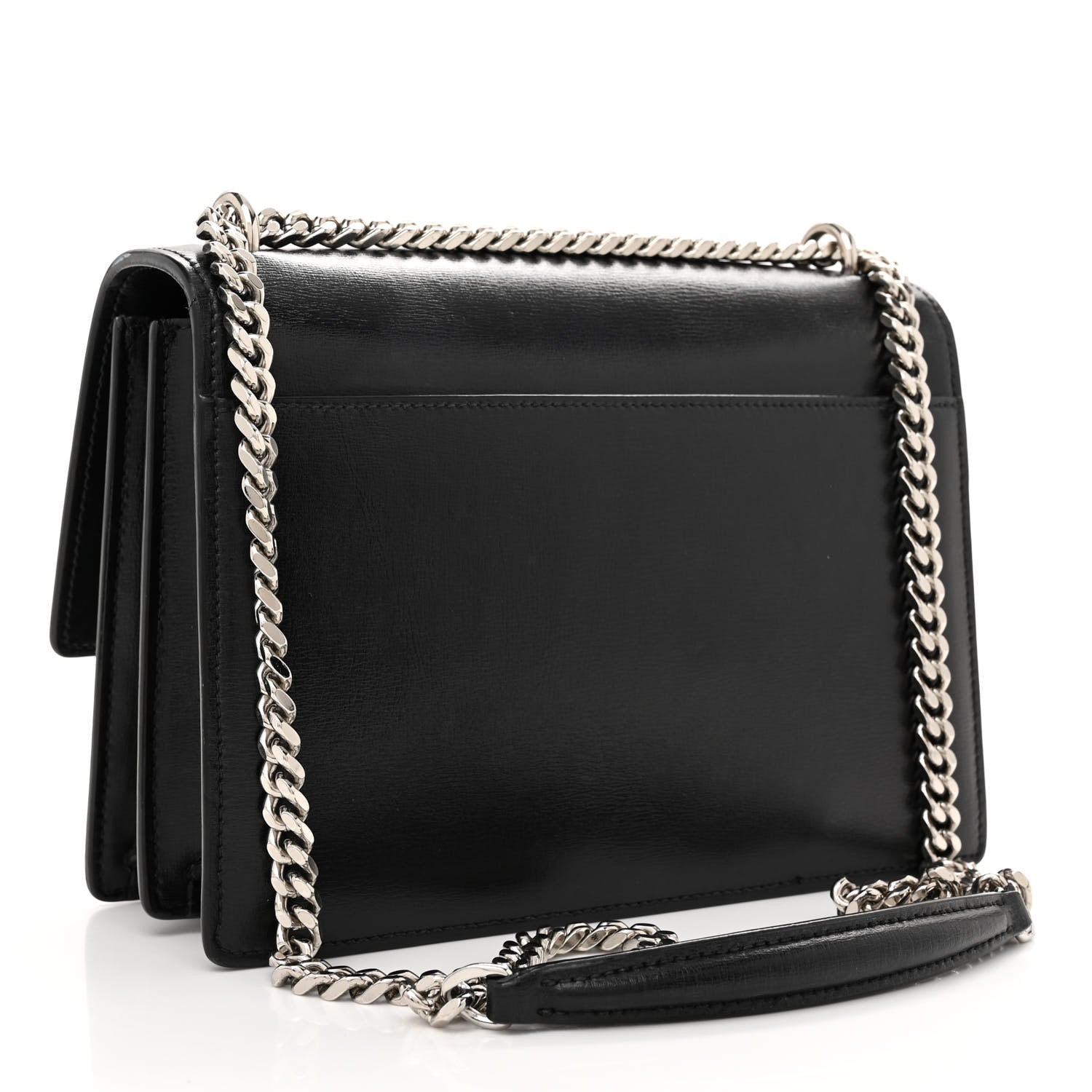 Saint Laurent Coated Bark Calfskin Medium Monogram Sunset Black 3 of 17