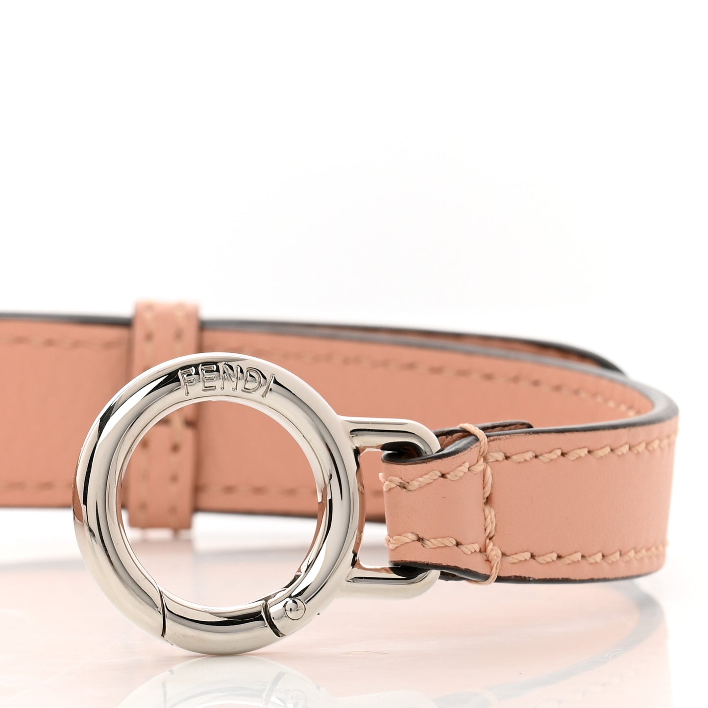 Calfskin Adjustable Peekaboo Strap Pink