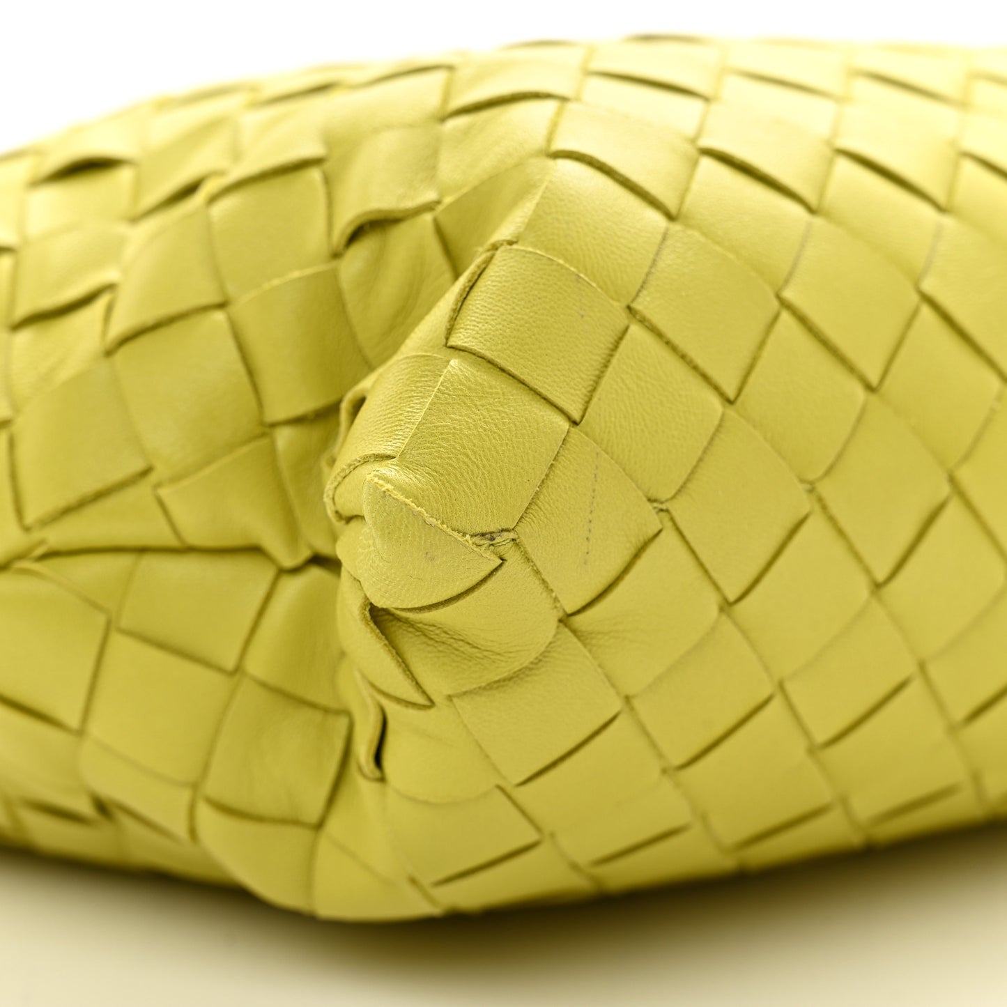 Nappa Intrecciato BV Clasp Document Case Kiwi