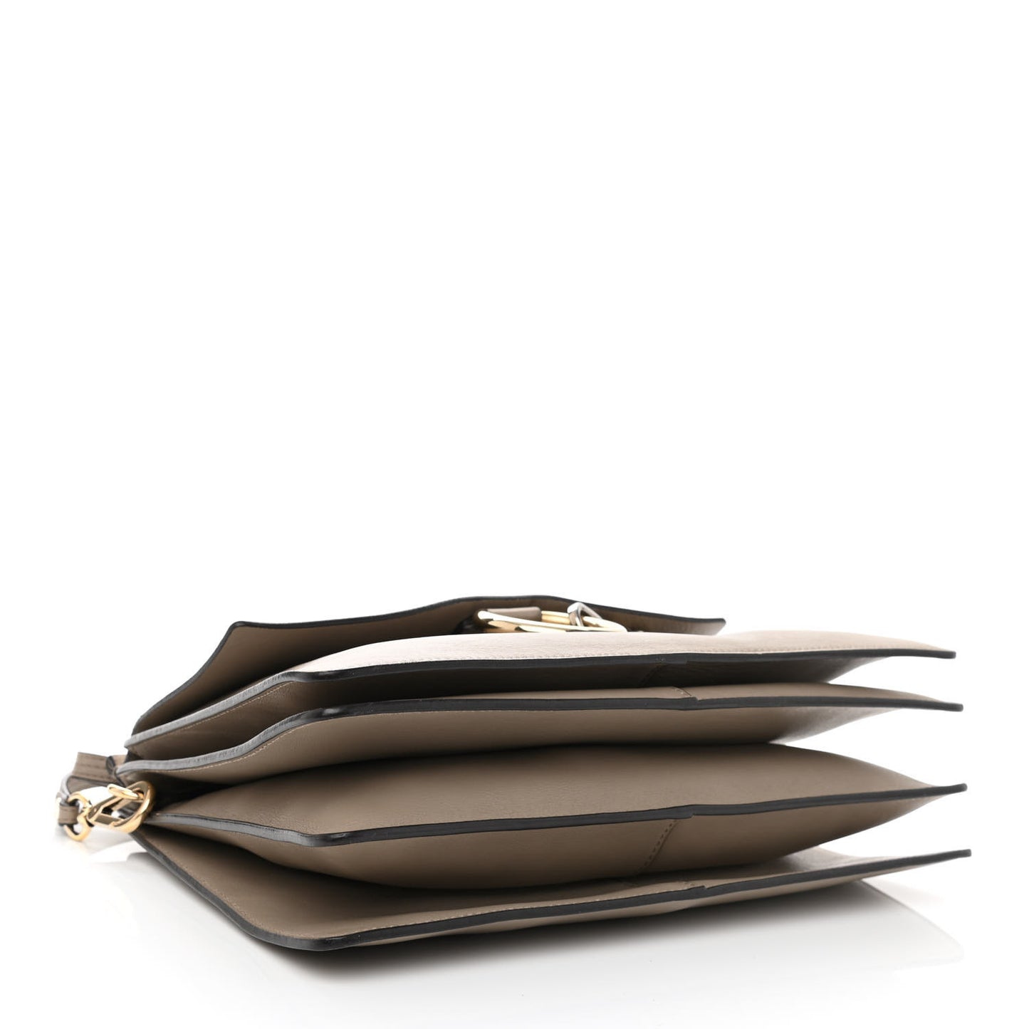 Calfskin Suede Medium Faye Shoulder Bag Motty Grey