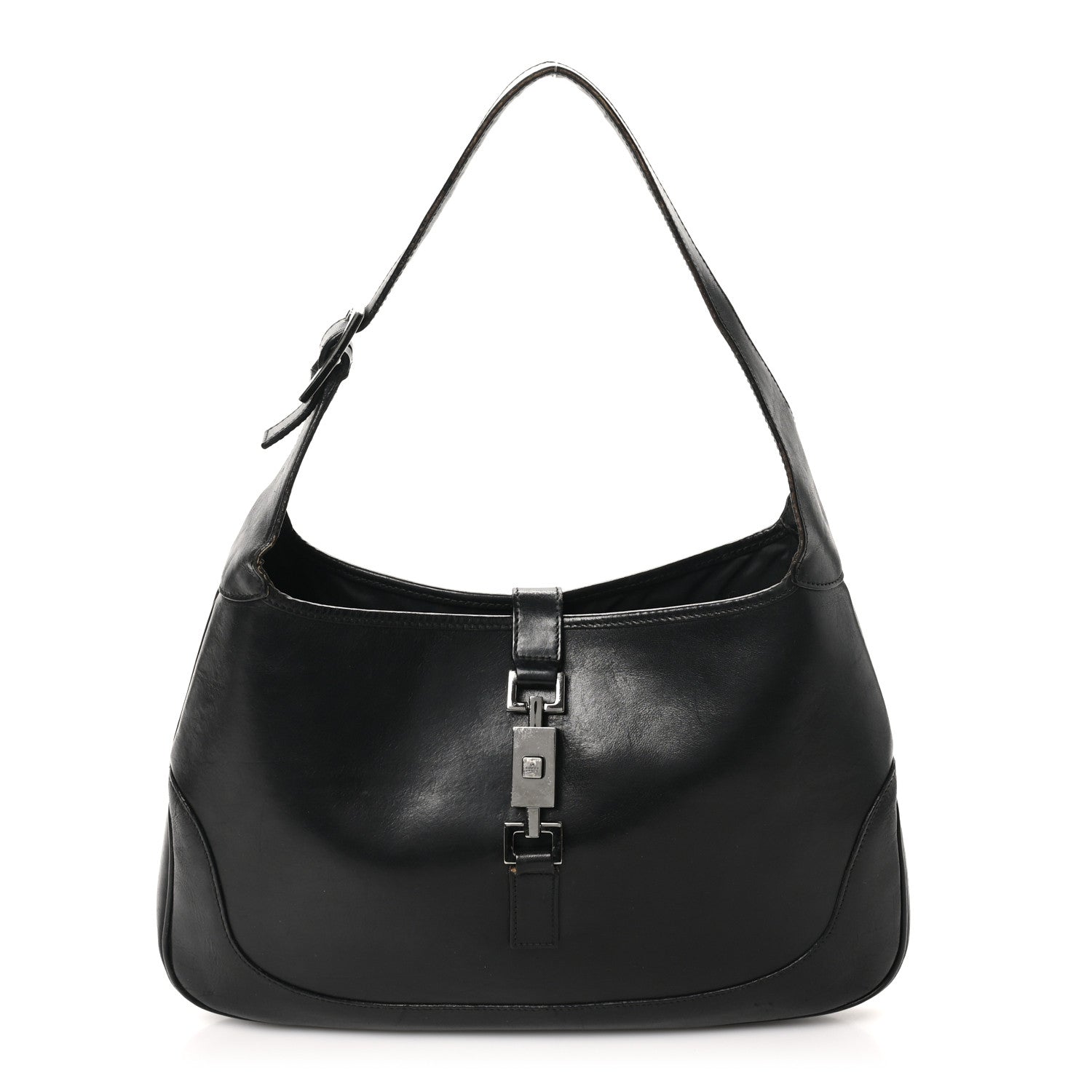 Gucci Calfskin Small Jackie O Hobo Black 1 of 12