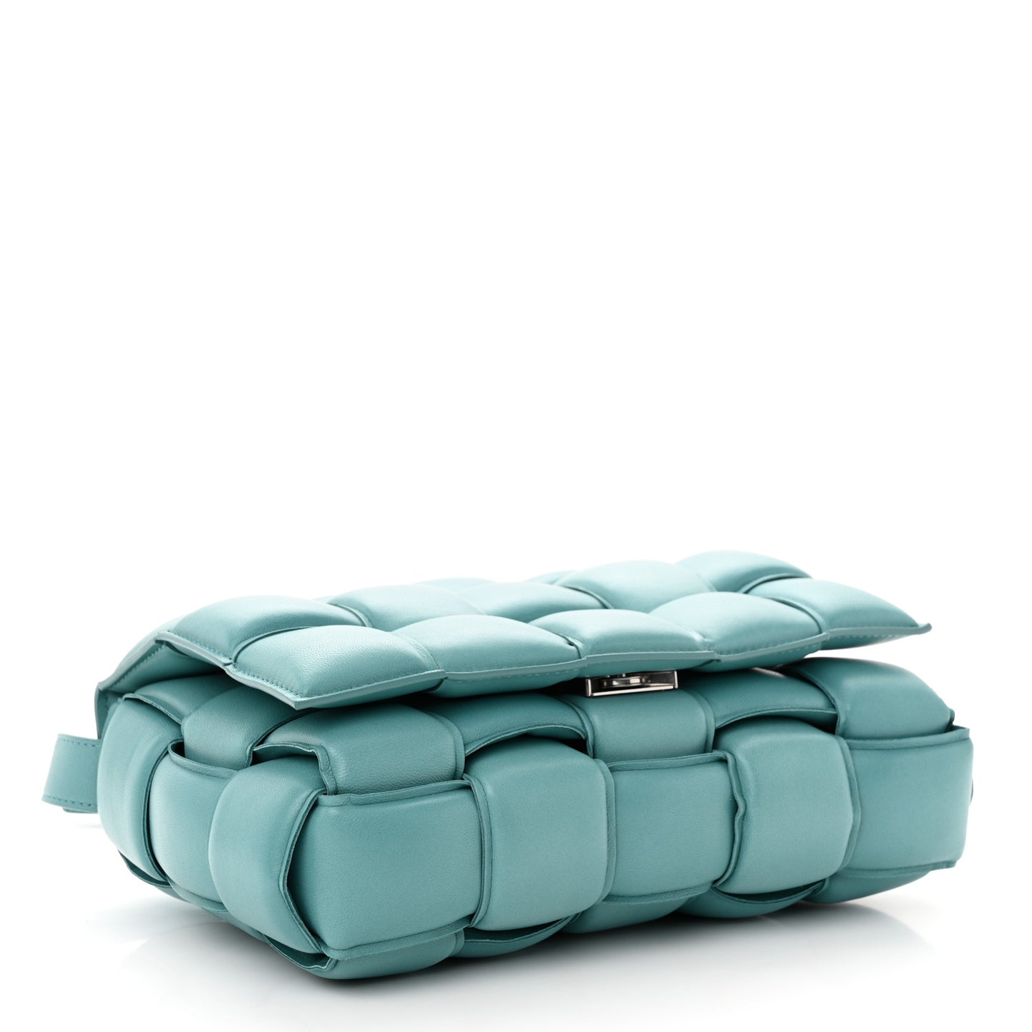 Nappa Maxi Intreccio Padded Cassette Crossbody Bag