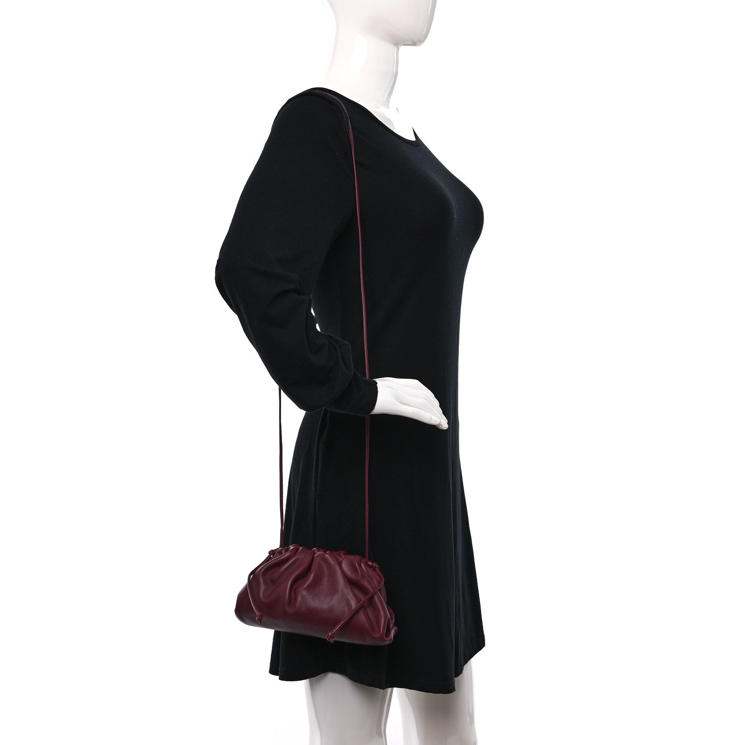 Bottega Veneta Butter Calfskin The Mini Pouch Bordeaux 2 of 8