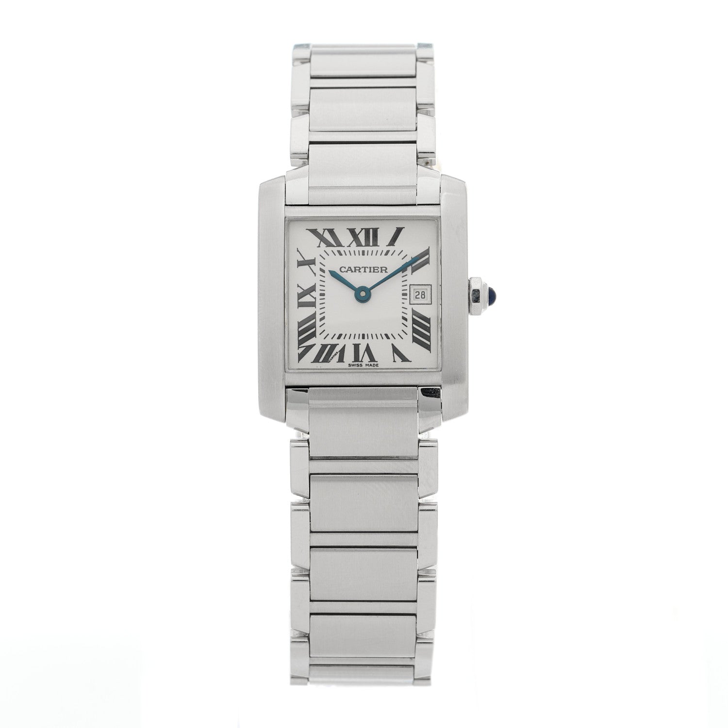Cartier Stainless Steel 25mm Tank Francaise Quartz Watch 1 of 4