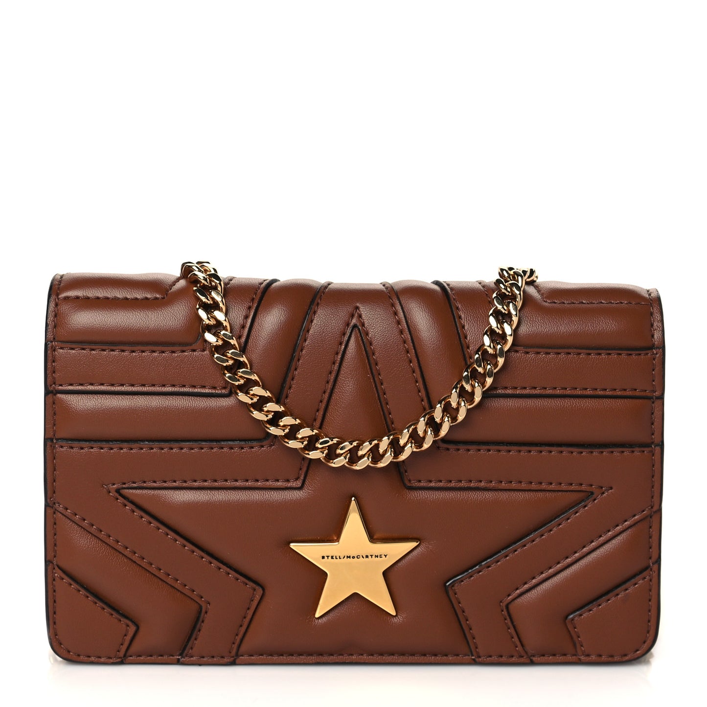 Alter Nappa Star Small Flap Shoulder Bag Brown