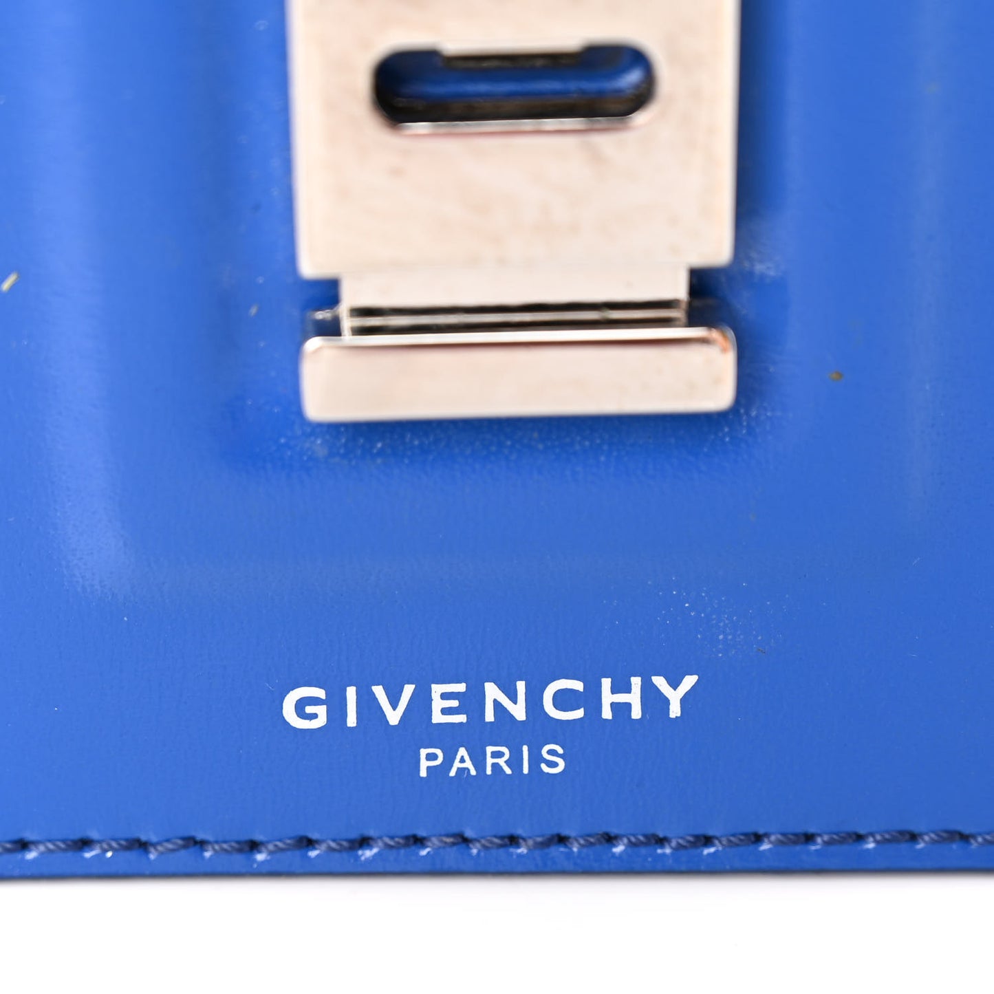 Calfskin Bow Cut Chain Wallet