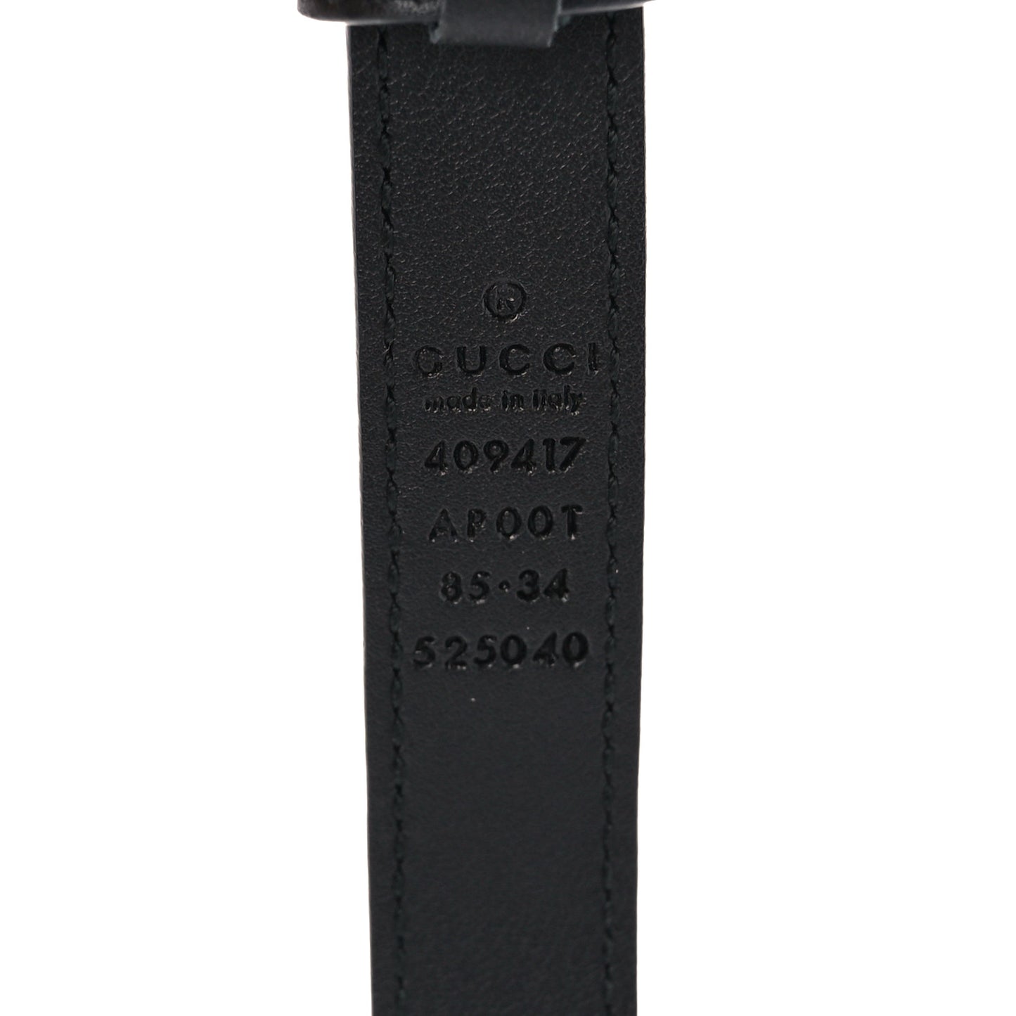 Calfskin Double G 20mm Belt 85 34 Black