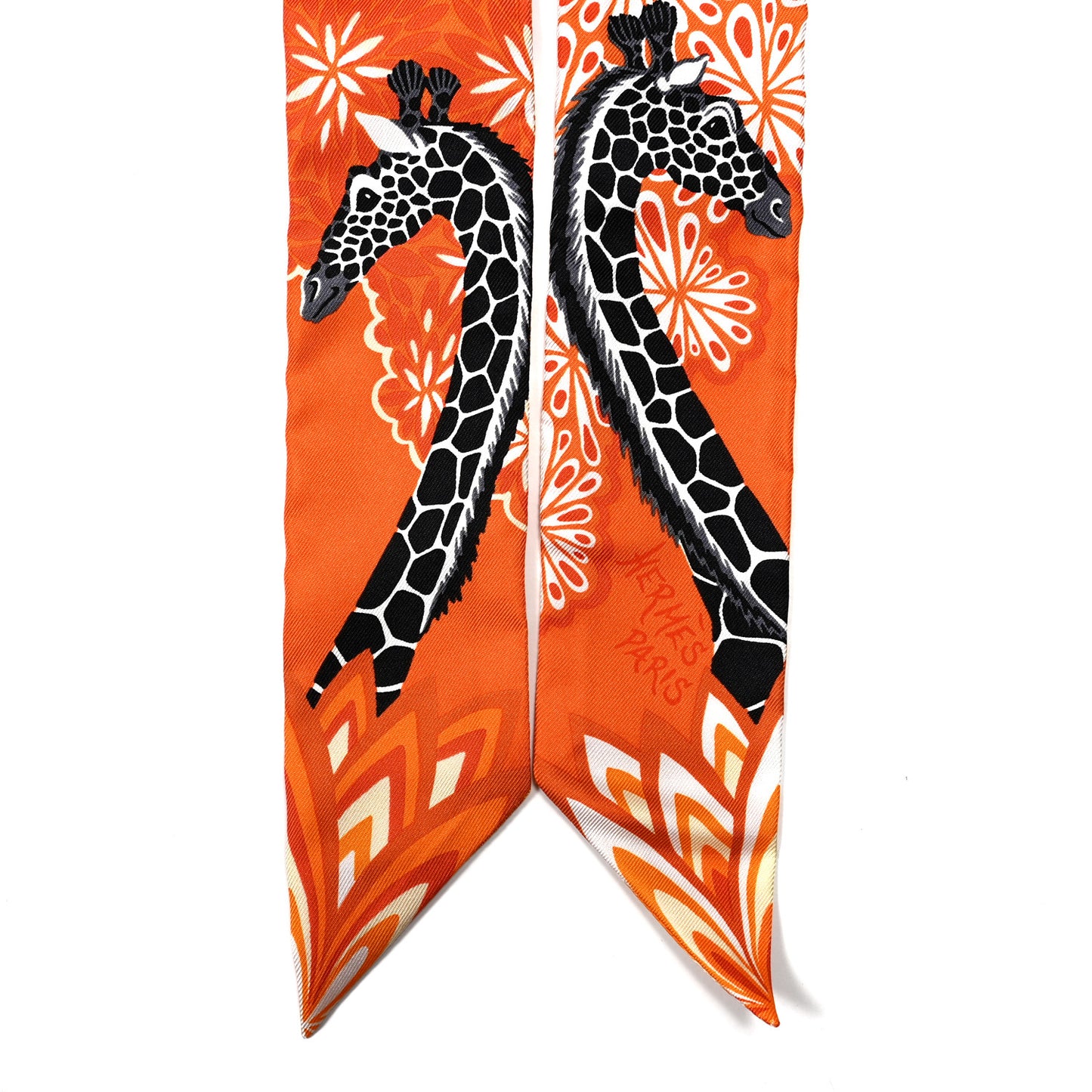 Silk The Three Graces Twilly Orange Mangue Anthracite