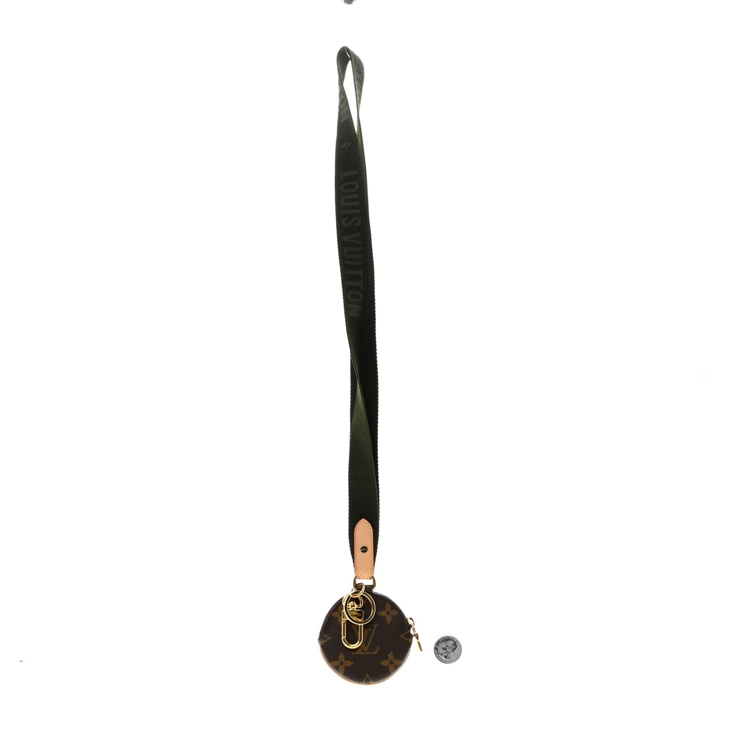 Monogram Multi Pochette Accessories Lanyard Key Holder Kaki
