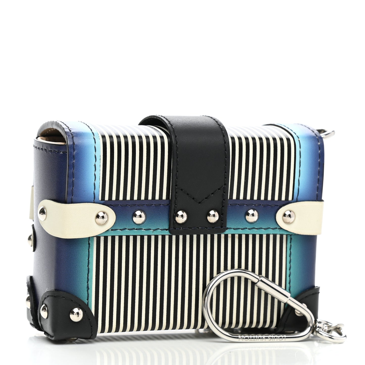 Calfskin Printed Essential Trunk Blue