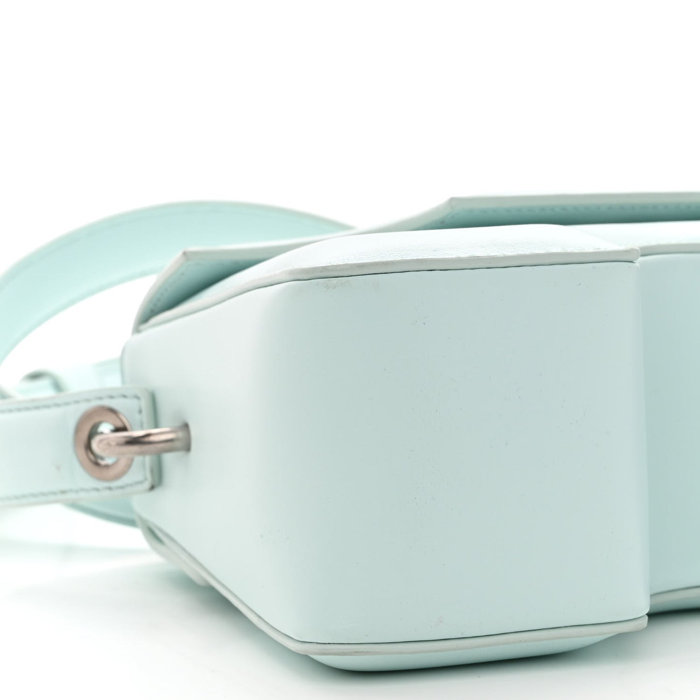 Calfskin Burrow 22 Shoulder Bag Light Blue