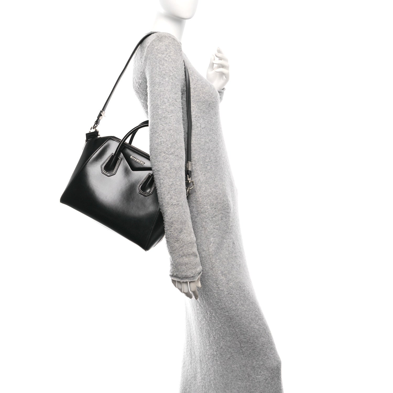 Givenchy Shiny Lord Calfskin Small Antigona Black 3 of 11