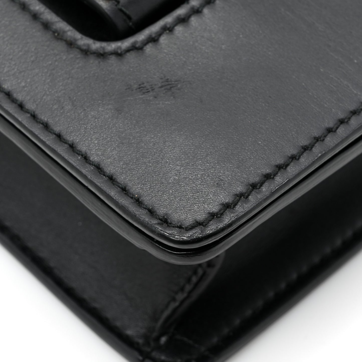 Calfskin J'Adior Chain Flap Bag Black
