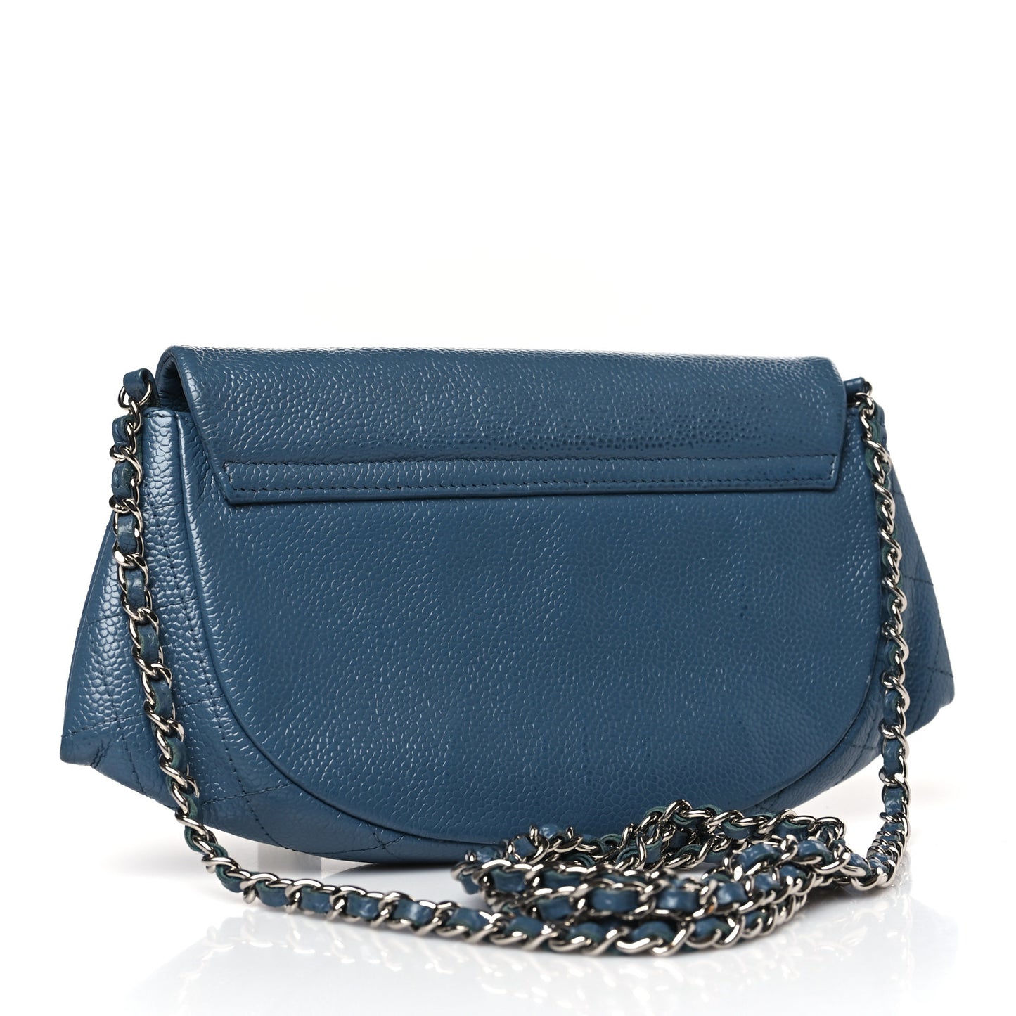Caviar Half Moon Wallet On Chain WOC Blue