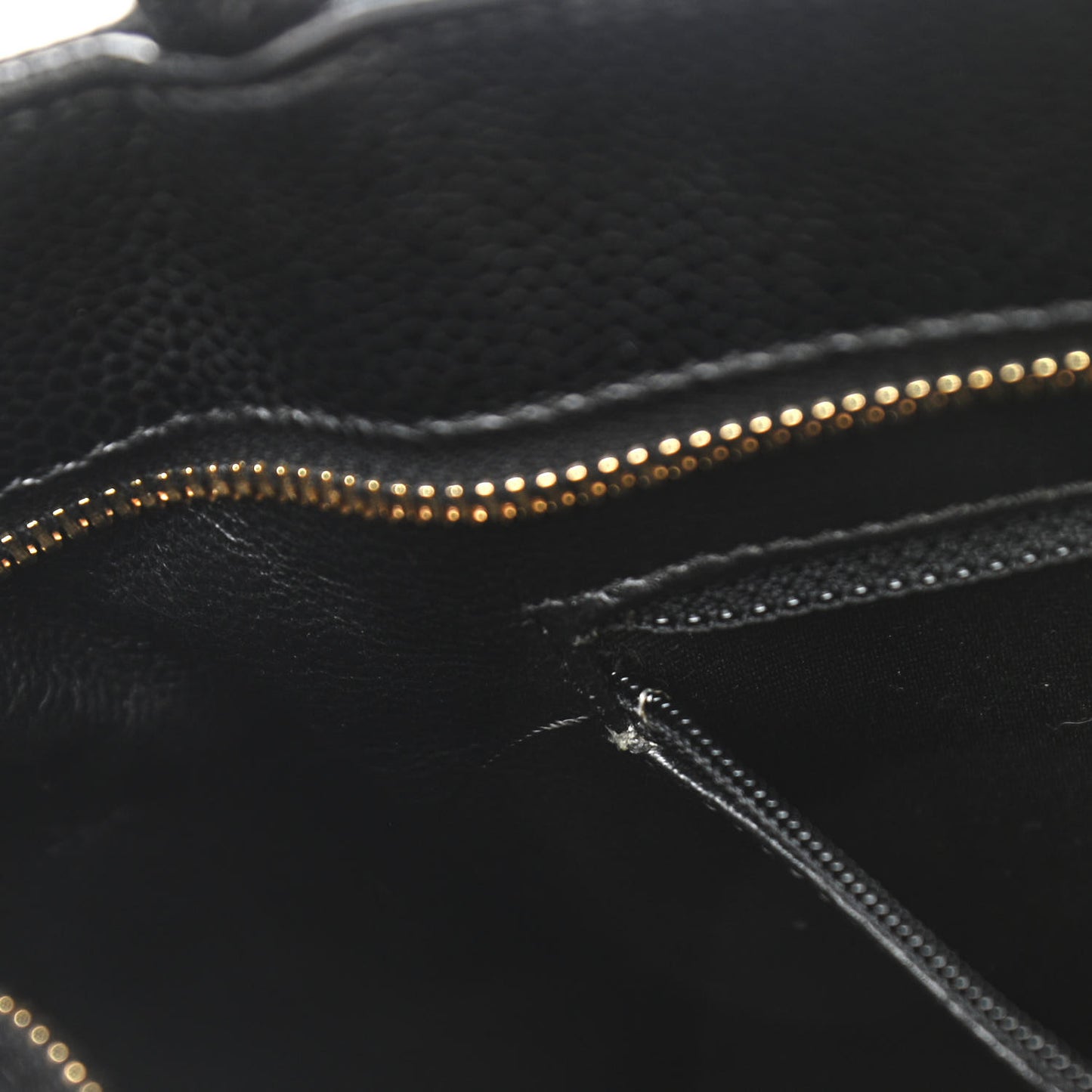 Caviar Quilted Medallion Tote Black