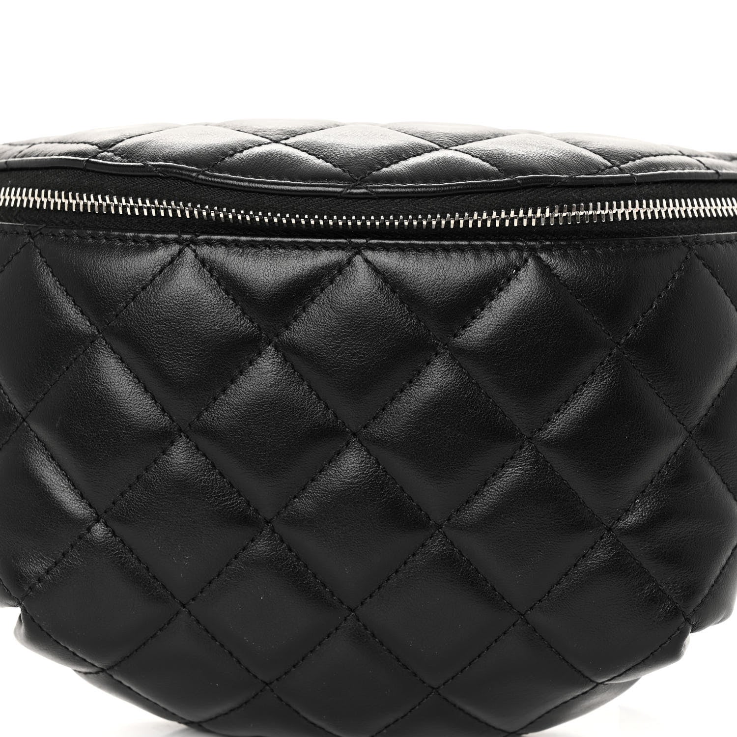 Chanel Calfskin Quilted Waist Belt Bag Black 8 of 10