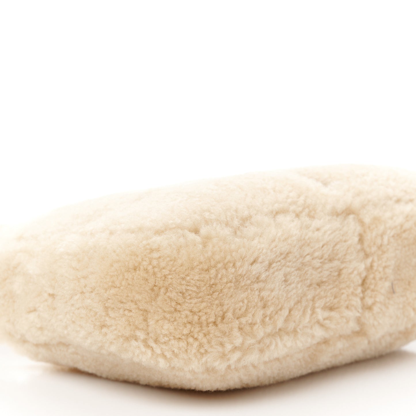 Shearling Le 5 A 7 Mini Hobo Natural Beige