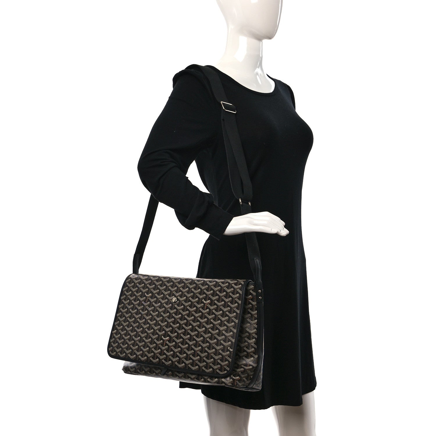 Goyard Goyardine Capetien Messenger Bag Black 2 of 8
