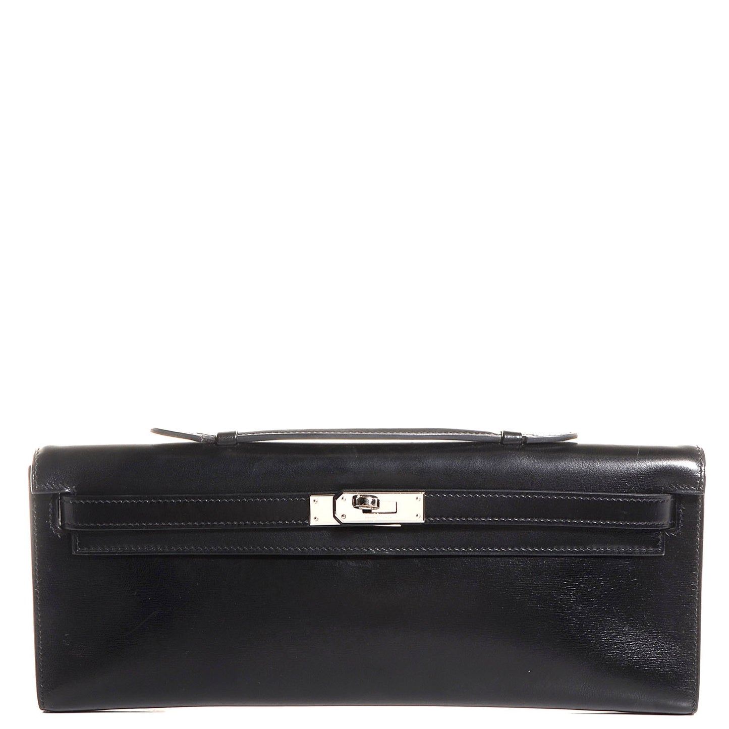 Box Kelly Cut Clutch Black