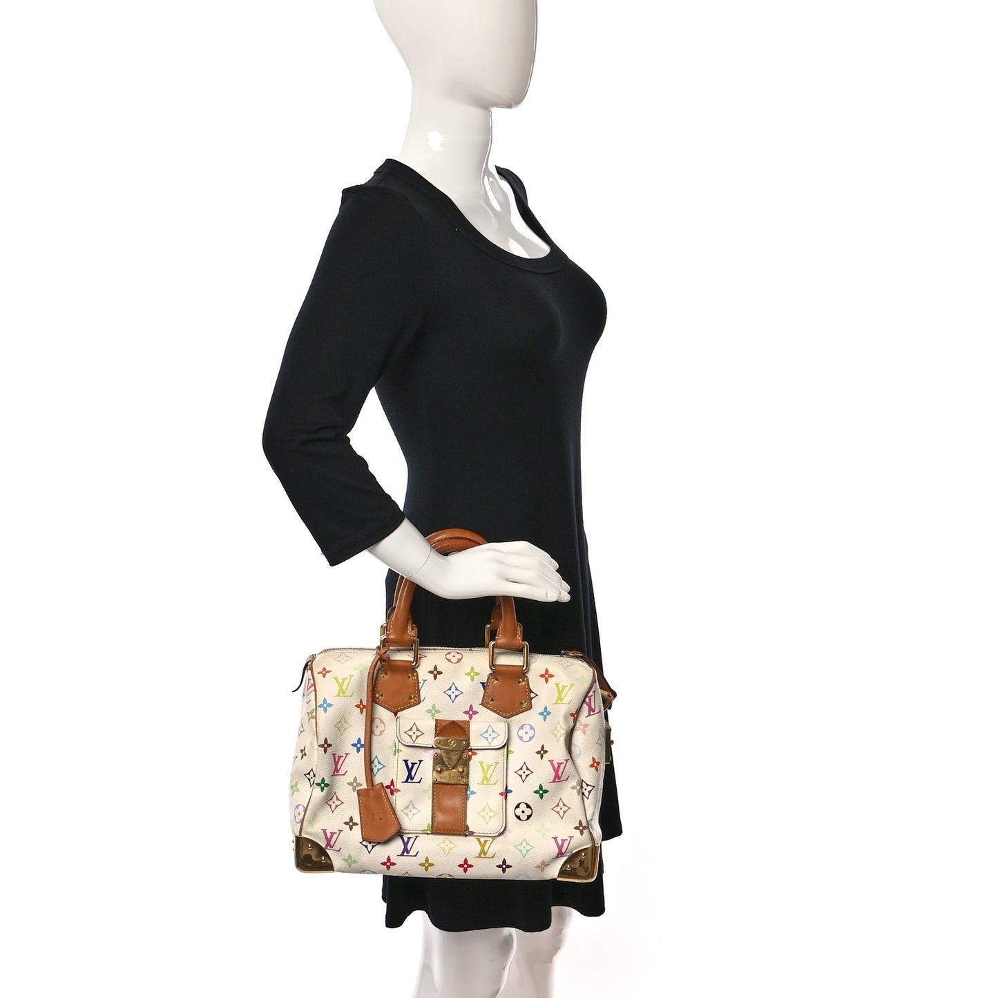 Monogram Multicolor Speedy 30 White