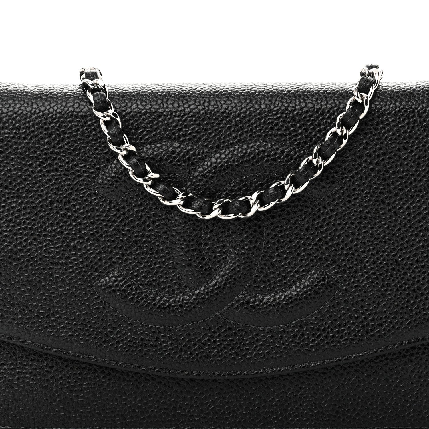 Chanel Caviar Timeless CC Wallet on Chain WOC Black 9 of 11