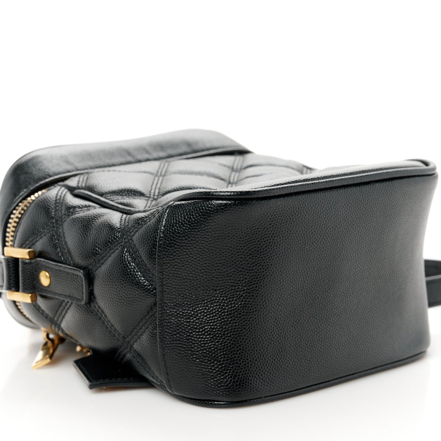Grain de Poudre Quilted 80's Vanity Bag Black