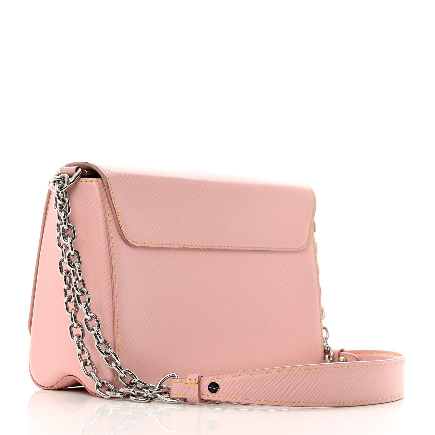 Epi Twist Shoulder Bag MM Rose Ballerine
