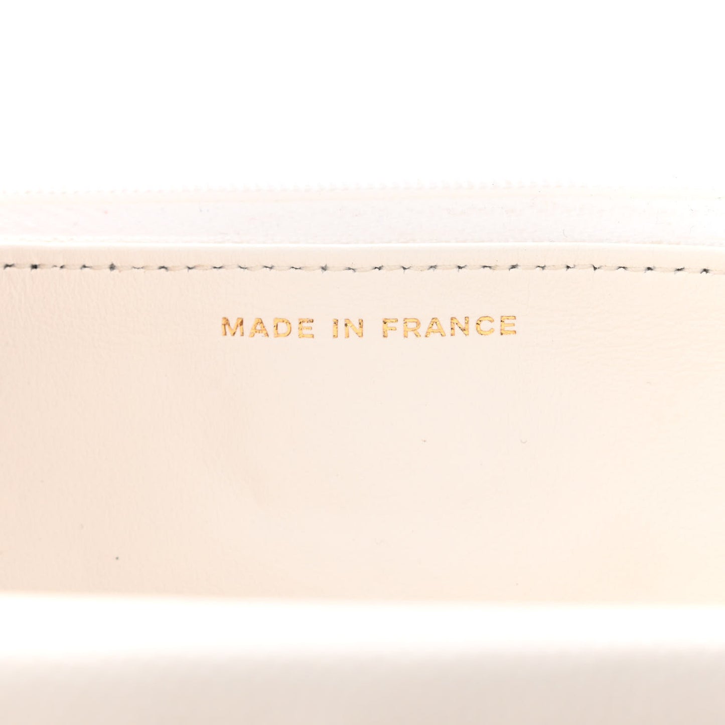 Caviar Quilted Wallet On Chain WOC White