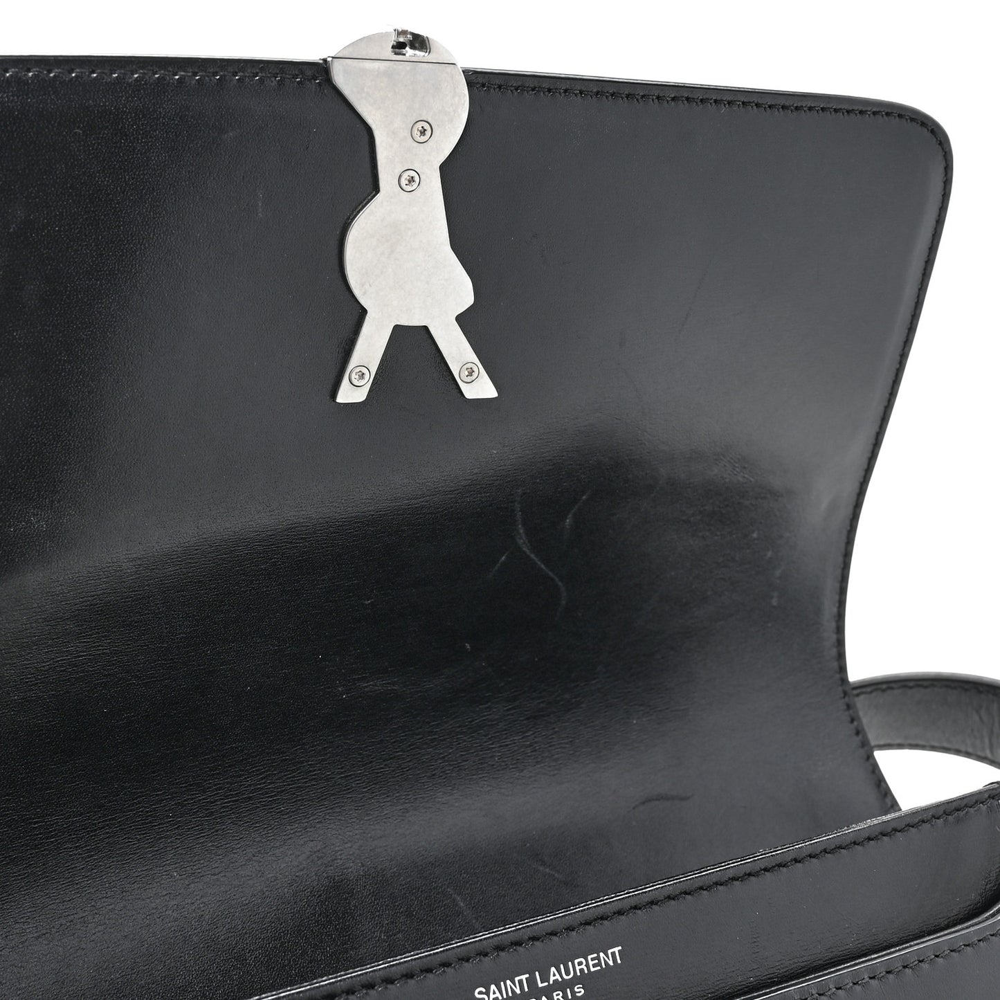 Box Calfskin Monogram Medium Solferino Satchel Black