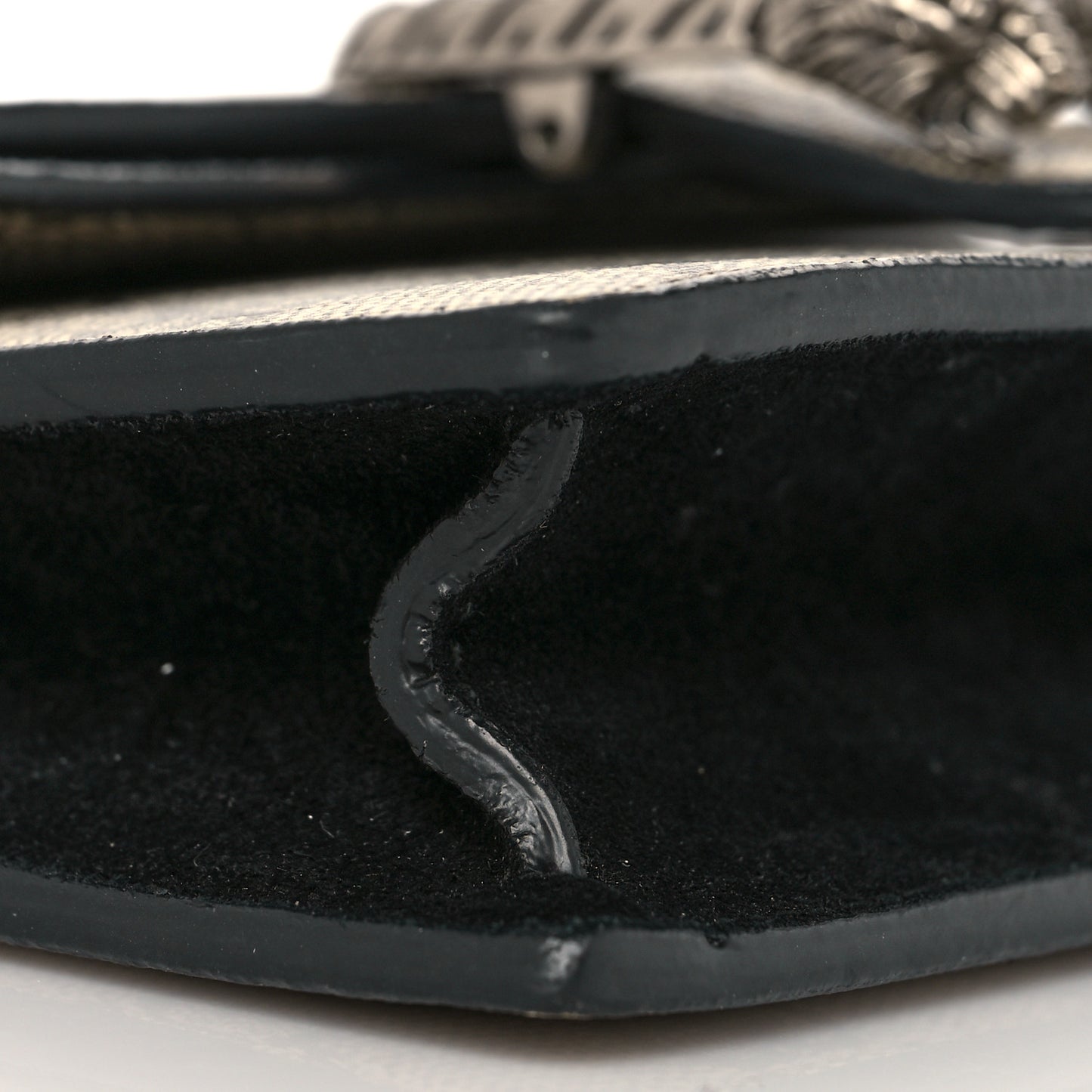 GG Supreme Monogram Super Mini Dionysus Shoulder Bag Black