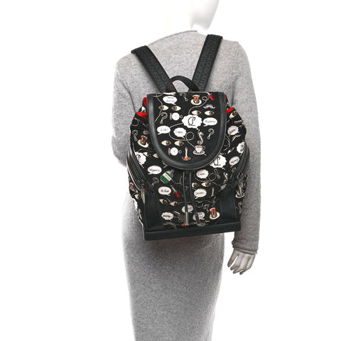 Suede Calfskin Weapons Explorafunk Backpack Black Multicolor