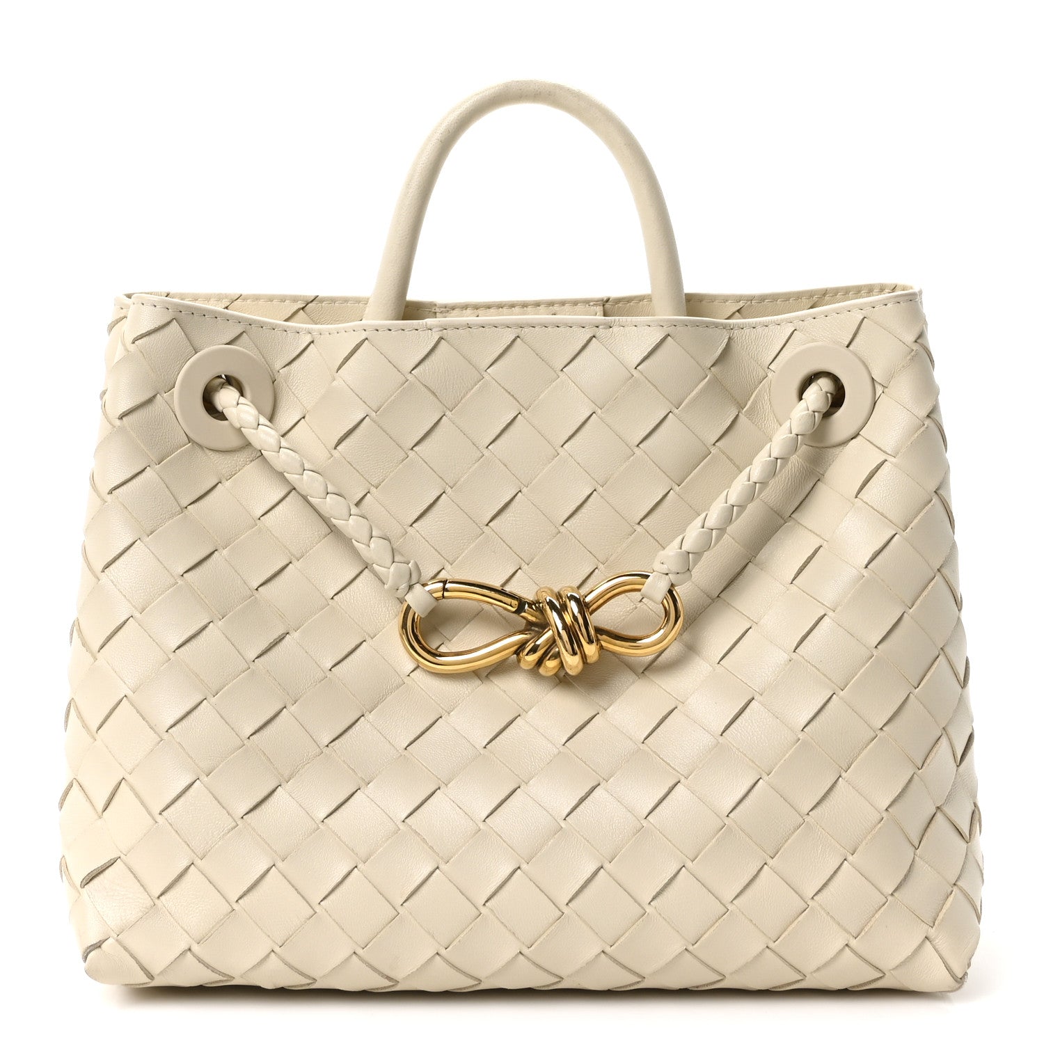 Bottega Veneta Nappa Intrecciato Small Andiamo Shoulder Bag Sea