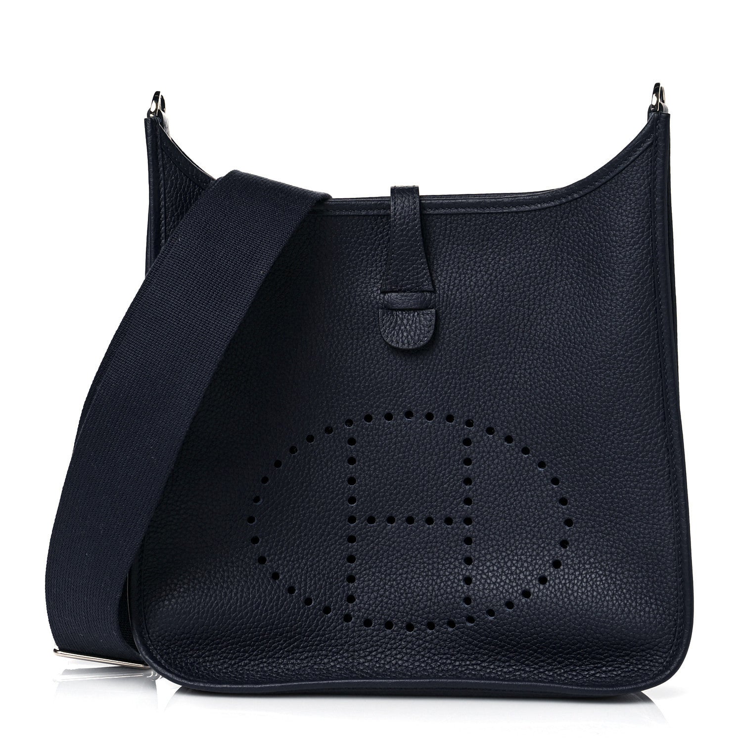 Hermes Taurillon Clemence Evelyne III PM Bleu Nuit 1 of 9