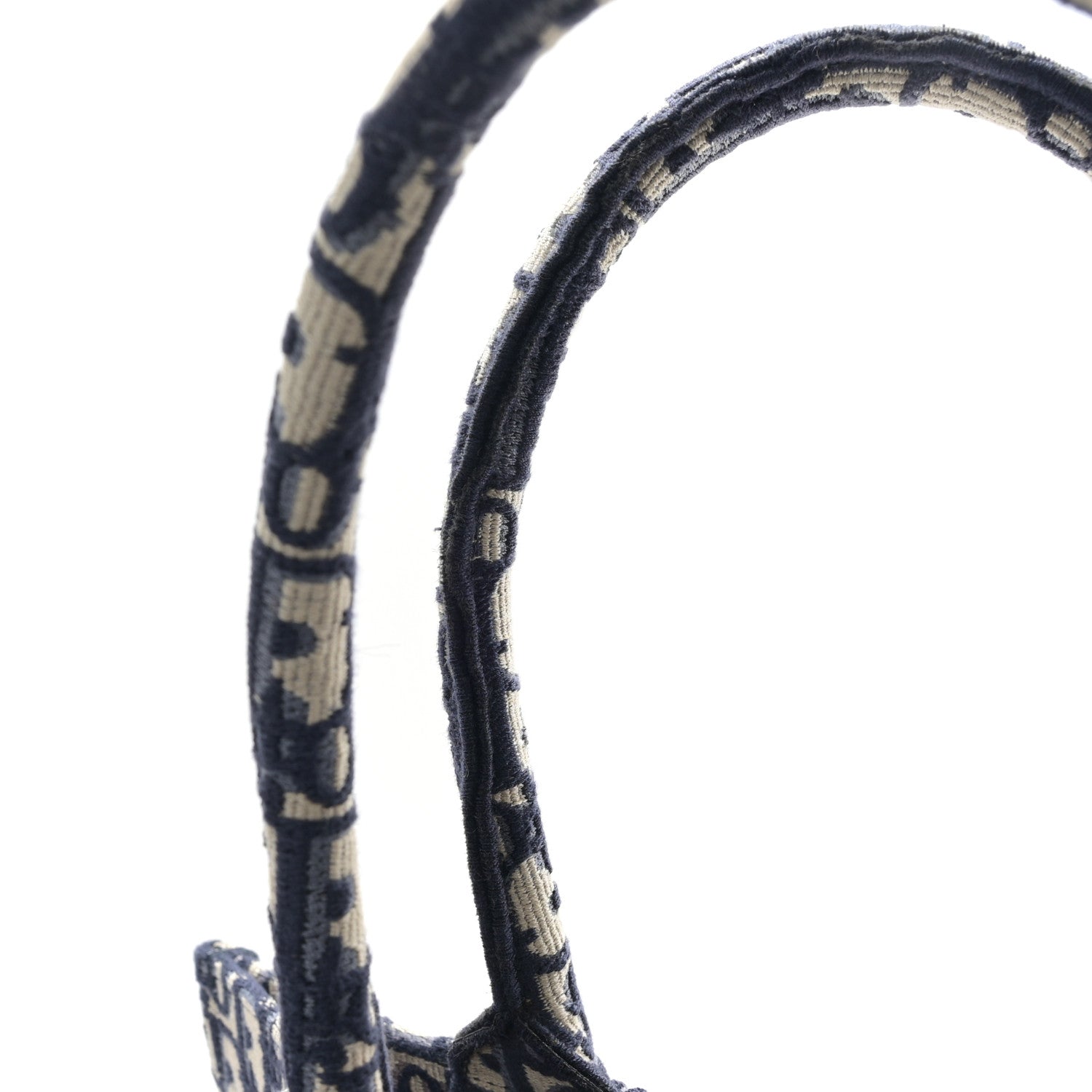 Christian Dior Oblique Medium Book Tote Blue Multicolor 11 of 11