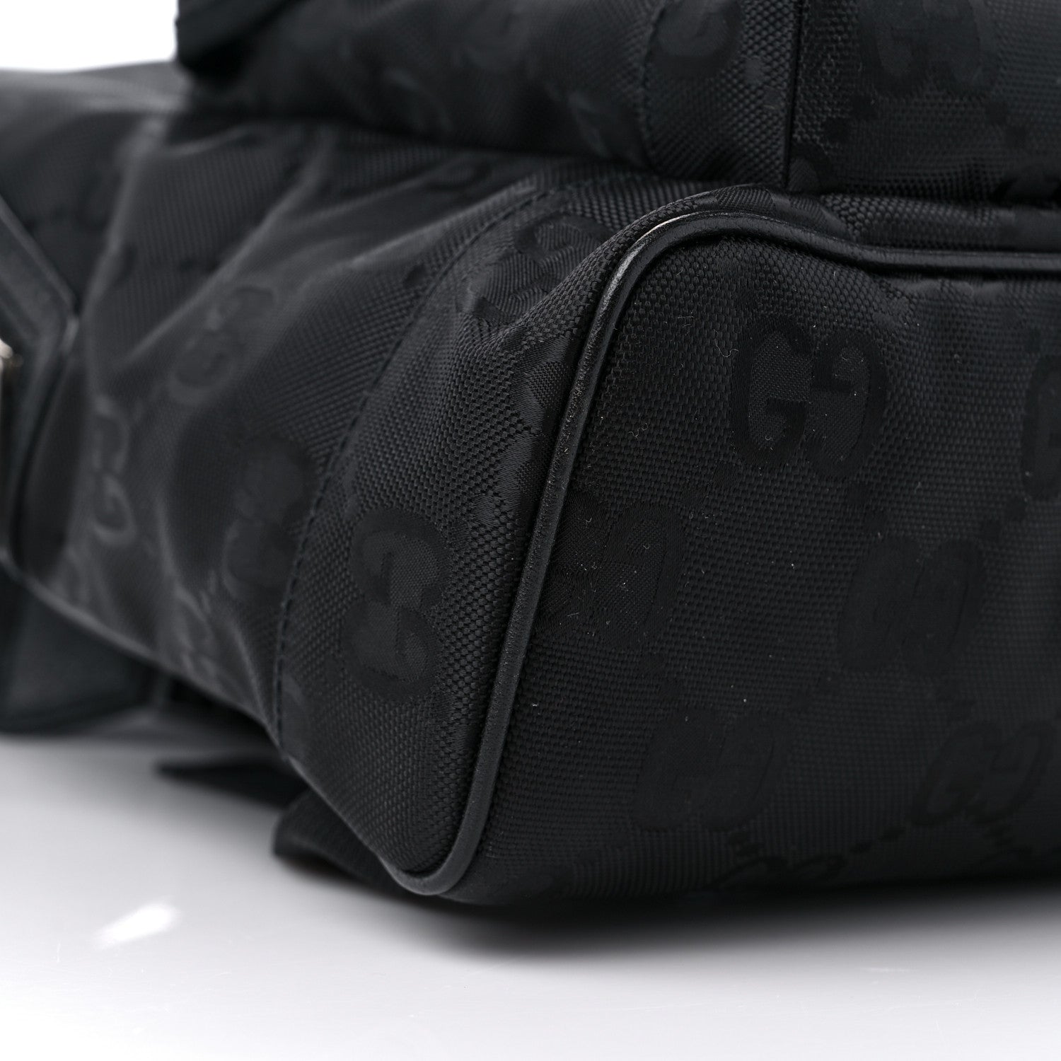 Gucci Econyl Nylon Monogram Off The Grid Backpack Black 8 of 9