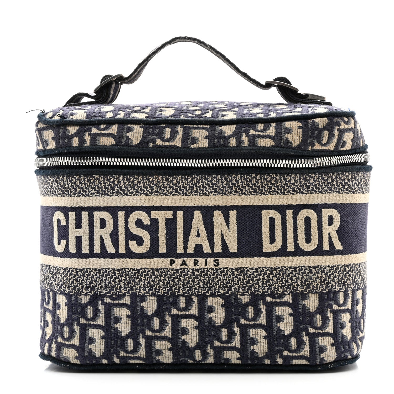 Christian Dior Oblique Diortravel Vanity Case Blue 1 of 12