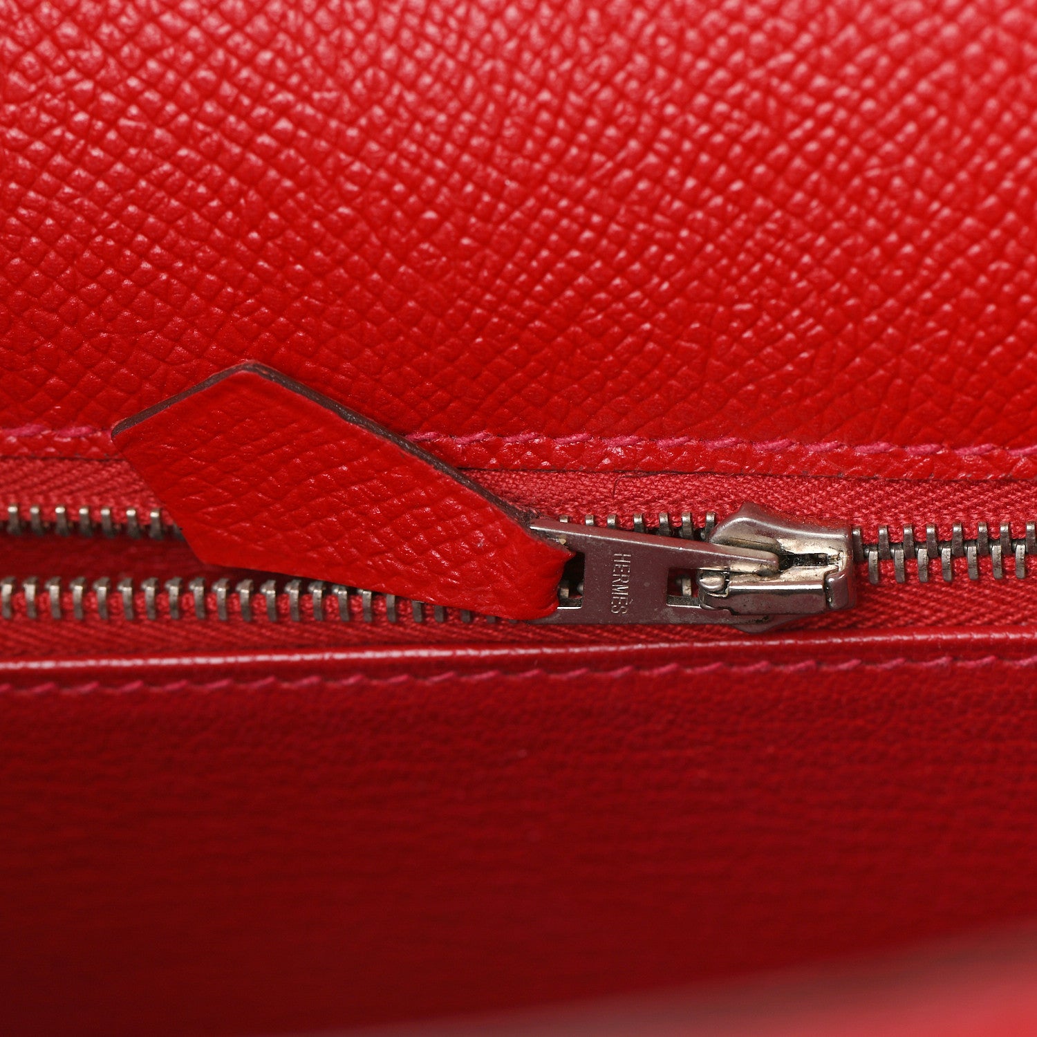 Hermes Epsom Kelly Sellier 32 Rouge Casaque 26 of 29