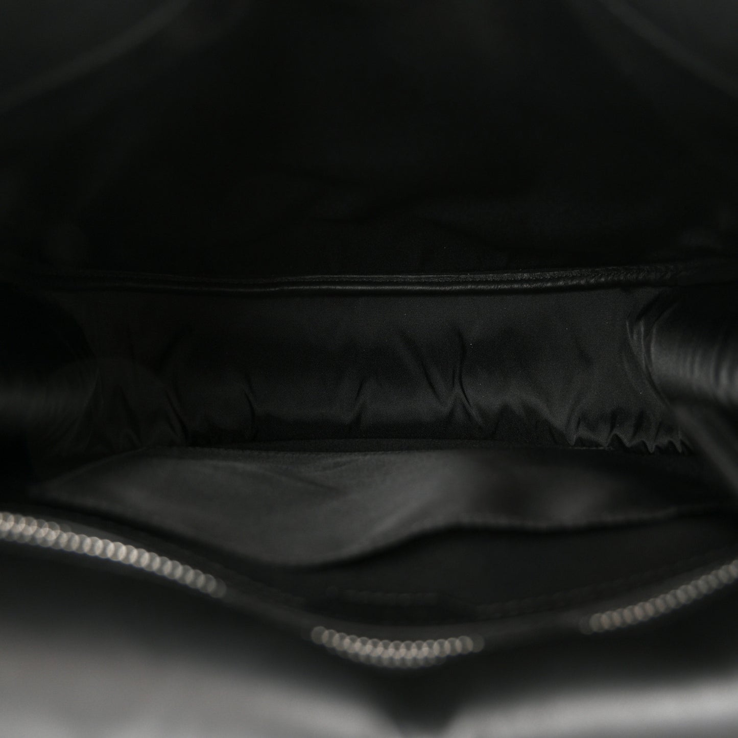 Calfskin Small Biker Chain Satchel Black