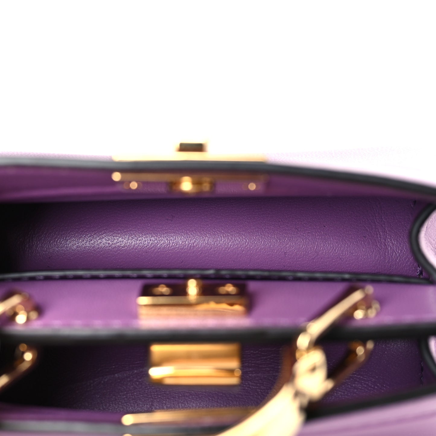 Shiny Nappa Nano Peekaboo Maxi Handle Satchel Agapanto