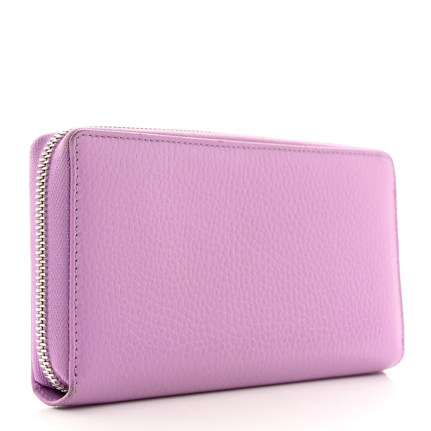 Dollar Calfskin Monochrome GG Marmont Zip Around Wallet Wisteria Chic