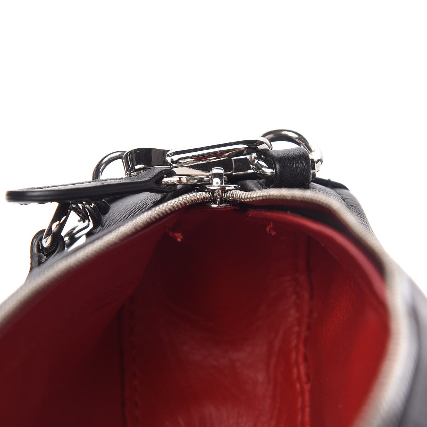 Calfskin Triangle Crossbody Bag Black