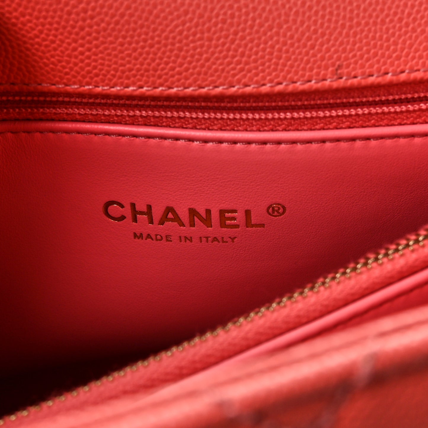 Caviar Quilted Small Coco Handle Flap Pink