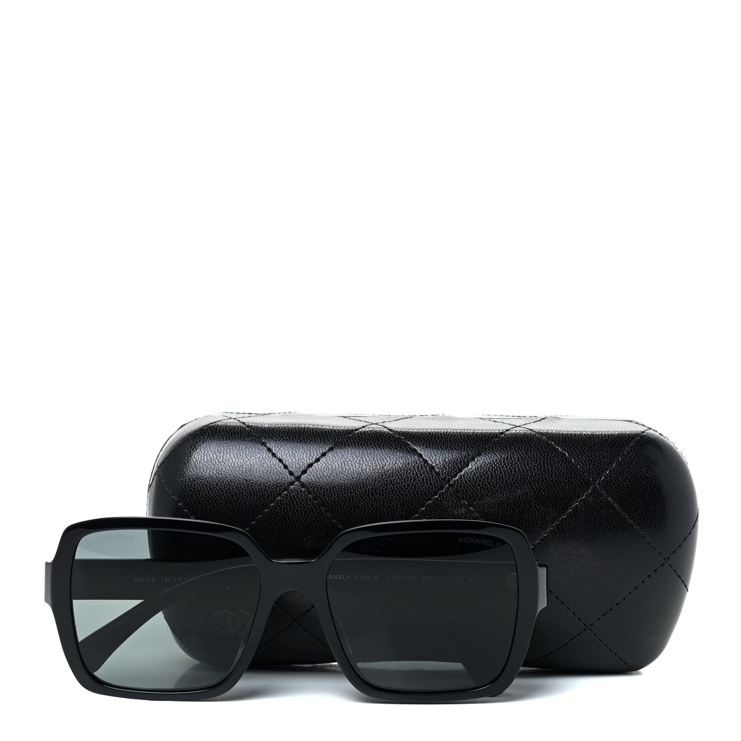Chanel Acetate Square Sunglasses 5408 Black 9 of 9