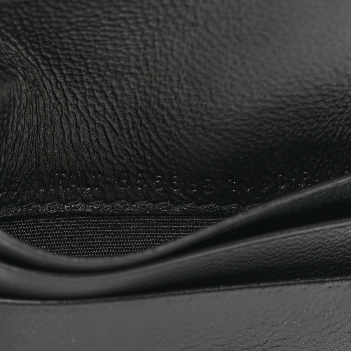 Calfskin Logo Wallet Black