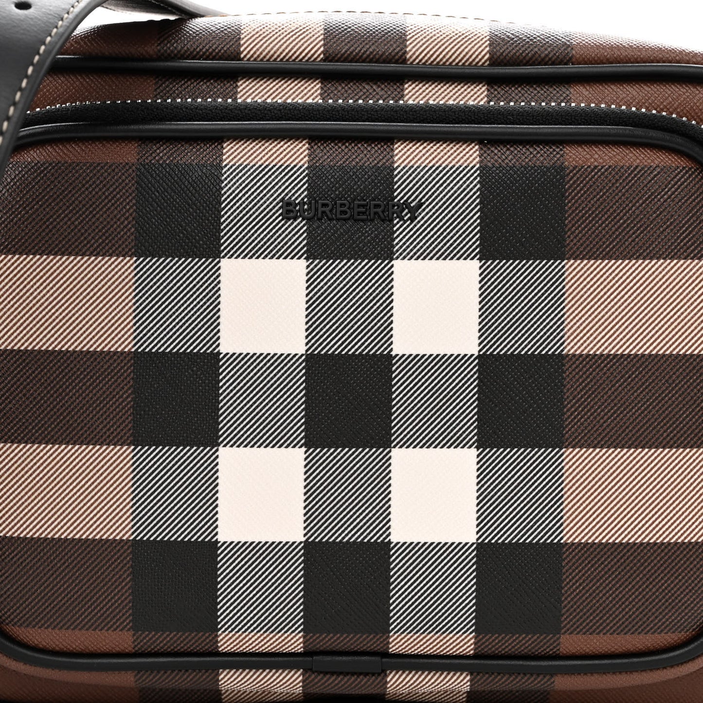 Canvas Check Paddy Messenger Birch Brown