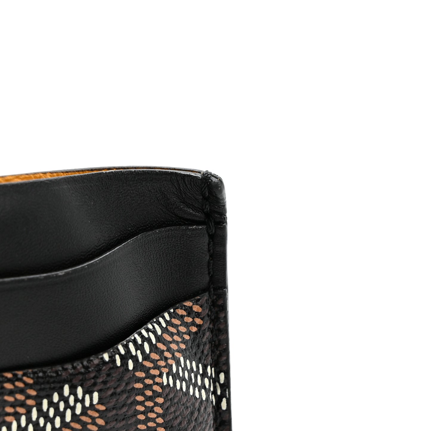 Goyardine Saint Sulpice Card Holder Black