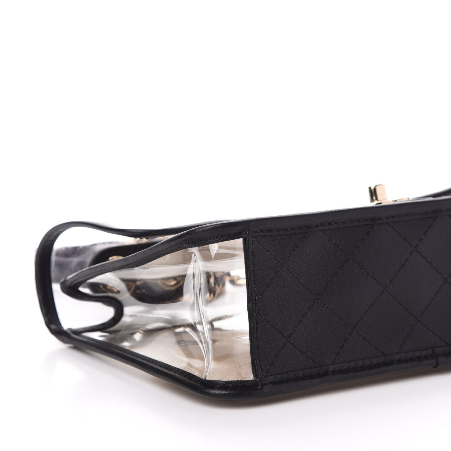 Lambskin PVC Medium Coco Sand Flap Black